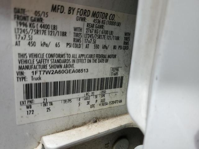 Photo 10 from auction – 2016 FORD F250 SUPER with VIN 1FT7W2A60GEA08513