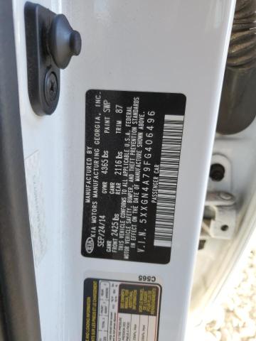 Photo 10 from auction – 2015 KIA OPTIMA EX with VIN 5XXGN4A79FG406496