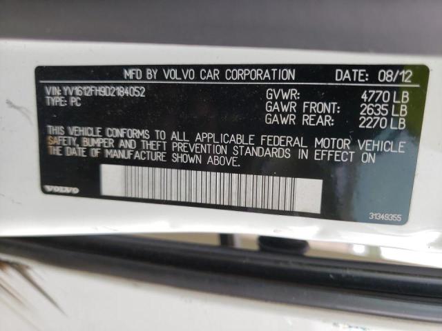 Photo 10 from auction – 2013 VOLVO S60 T5 with VIN YV1612FH9D2184052