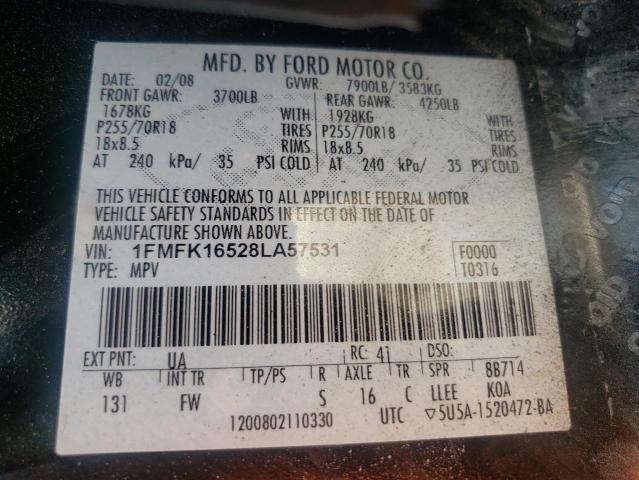 Photo 10 from auction – 2008 FORD EXPEDITION with VIN 1FMFK16528LA57531