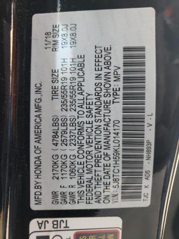 Photo 10 from auction – 2019 ACURA RDX TECHNO with VIN 5J8TC1H59KL014170