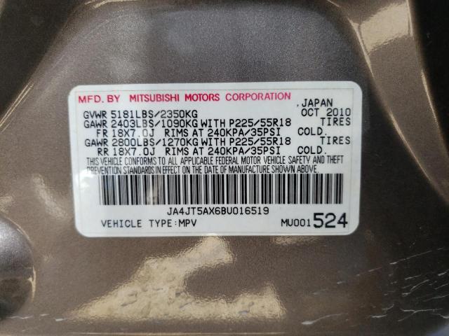 Photo 10 from auction – 2011 MITSUBISHI OUTLANDER with VIN JA4JT5AX6BU016519
