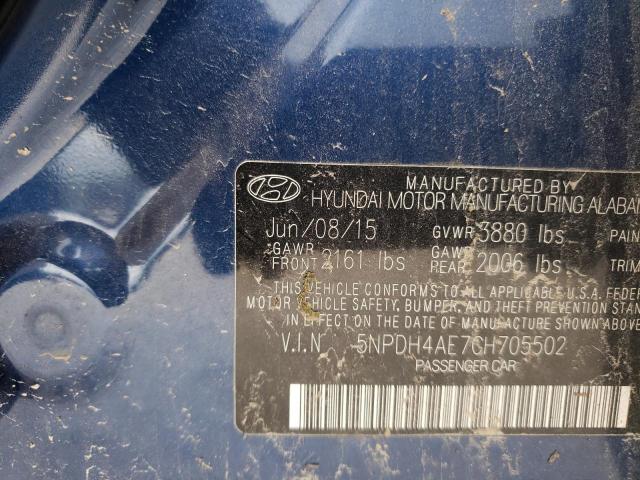 Photo 10 from auction – 2016 HYUNDAI ELANTRA SE with VIN 5NPDH4AE7GH705502