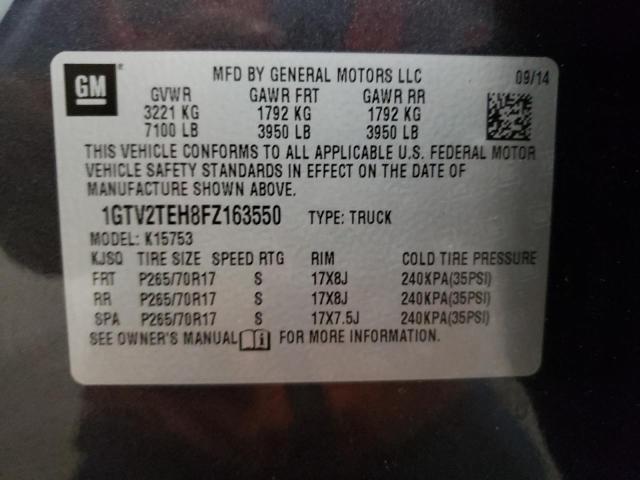 Photo 10 from auction – 2015 GMC SIERRA K15 with VIN 1GTV2TEH8FZ163550