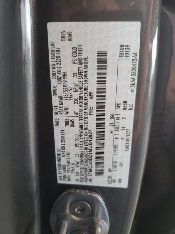 Photo 10 from auction – 2021 FORD ESCAPE TIT with VIN 1FMCU0DZ1MUB12827