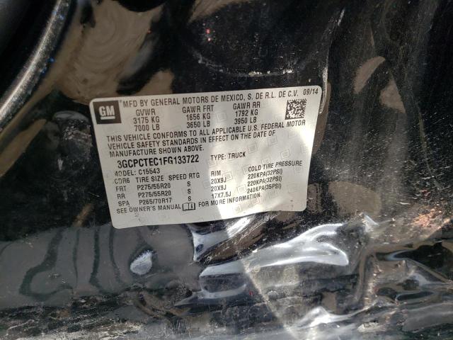 Photo 10 from auction – 2015 CHEVROLET SILVERADO with VIN 3GCPCTEC1FG133722