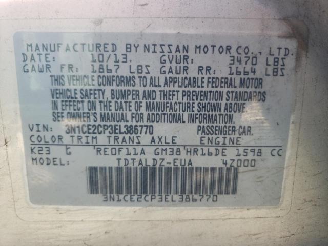 Photo 10 from auction – 2014 NISSAN VERSA NOTE with VIN 3N1CE2CP3EL386770