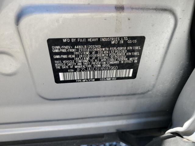 Photo 10 from auction – 2015 SUBARU FORESTER 2 with VIN JF2SJAUC6FH597960