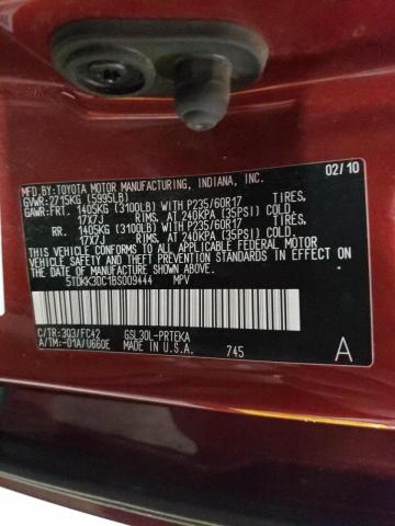 Photo 10 from auction – 2011 TOYOTA SIENNA LE with VIN 5TDKK3DC1BS009444