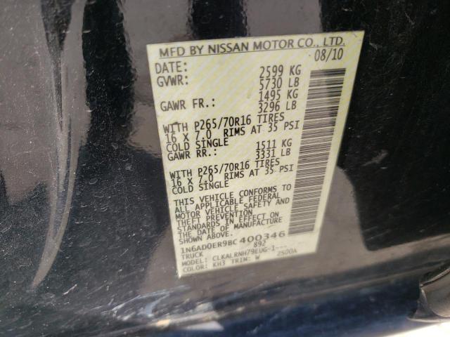 Photo 10 from auction – 2011 NISSAN FRONTIER S with VIN 1N6AD0ER9BC400346
