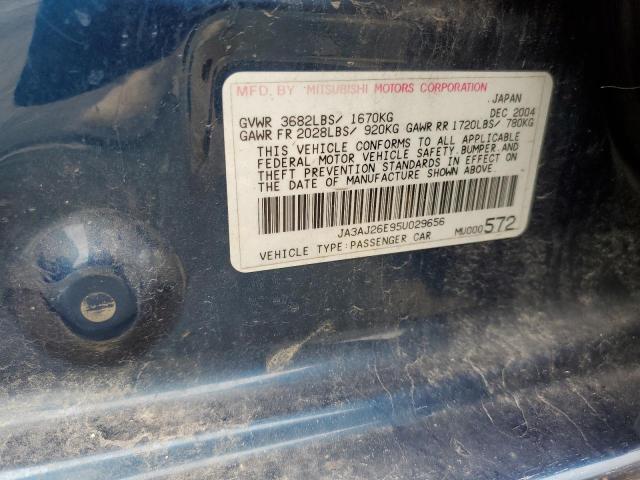 Photo 10 from auction – 2005 MITSUBISHI LANCER ES with VIN JA3AJ26E95U029656