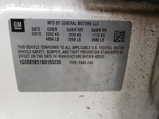 Photo 10 from auction – 2013 CADILLAC CTS LUXURY with VIN 1G6DE5E51D0163236