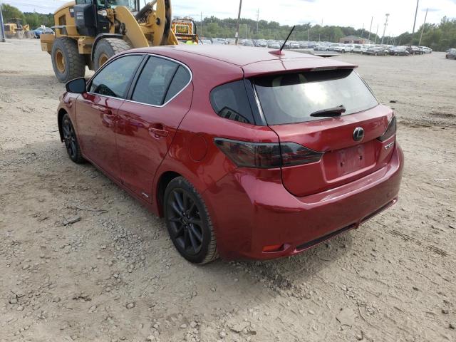 Photo 3 from auction – 2012 LEXUS CT 200 with VIN JTHKD5BH8C2083195