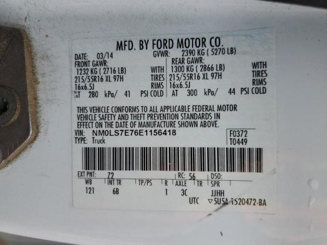 Photo 10 from auction – 2014 FORD TRANSIT CO with VIN NM0LS7E76E1156418