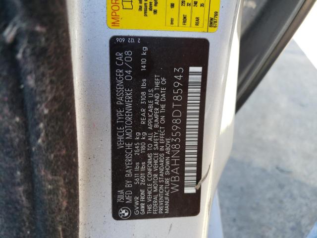 Photo 10 from auction – 2008 BMW 750 LI with VIN WBAHN83598DT85943