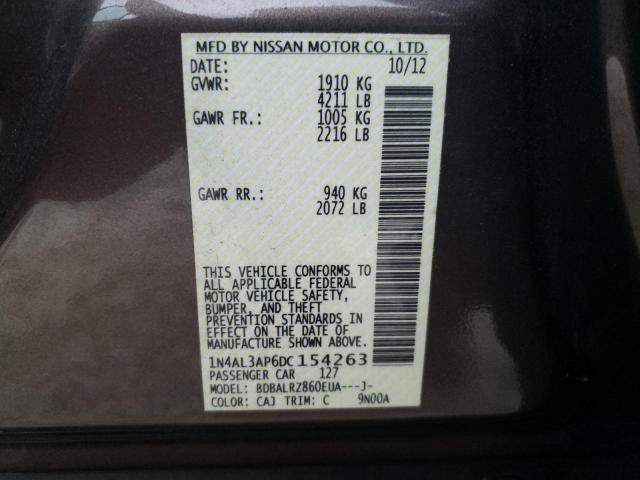 Photo 10 from auction – 2013 NISSAN ALTIMA 2.5 with VIN 1N4AL3AP6DC154263