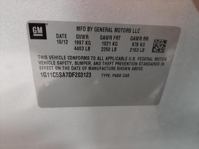 Photo 10 from auction – 2013 CHEVROLET MALIBU 1LT with VIN 1G11C5SA7DF203123