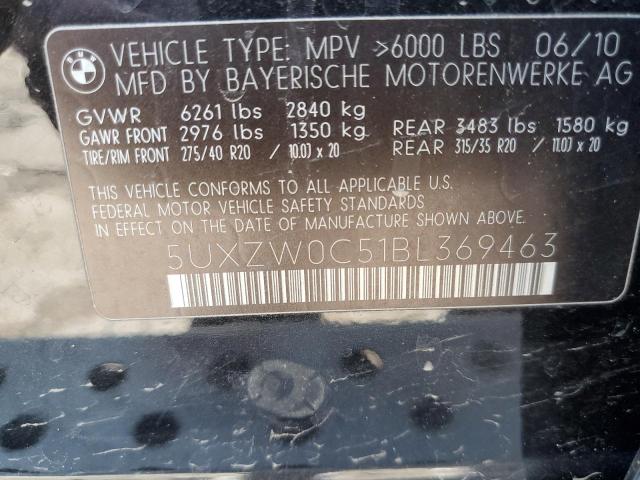 Photo 10 from auction – 2011 BMW X5 XDRIVE3 with VIN 5UXZW0C51BL369463