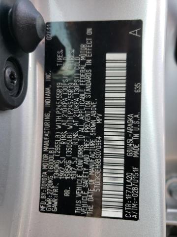 Photo 10 from auction – 2011 TOYOTA HIGHLANDER with VIN 5TDDK3EH9BS070964
