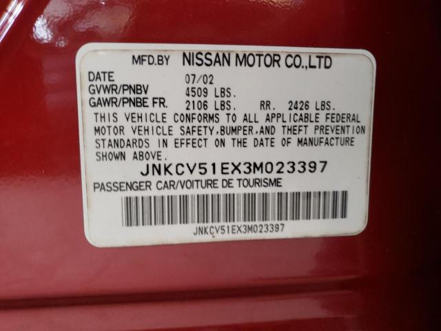 Photo 10 from auction – 2003 INFINITI G35 with VIN JNKCV51EX3M023397