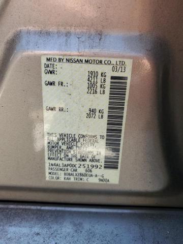 Photo 10 from auction – 2013 NISSAN ALTIMA 2.5 with VIN 1N4AL3AP0DC251992