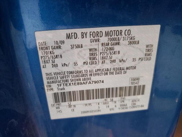 Zdjęcie 10 z aukcji – 2010 FORD F150 SUPER z VIN 1FTEX1E89AFA79074