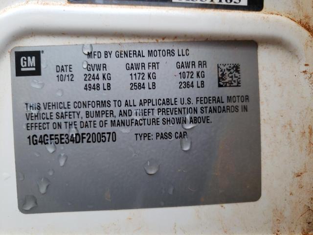 Photo 10 from auction – 2013 BUICK LACROSSE P with VIN 1G4GF5E34DF200570