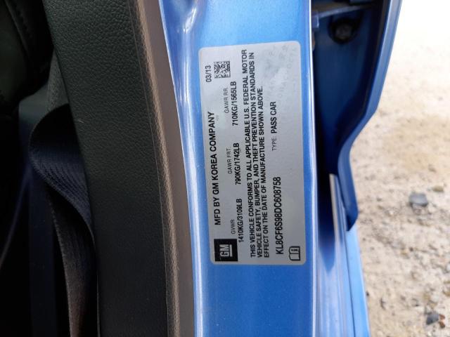 Photo 10 from auction – 2013 CHEVROLET SPARK 2LT with VIN KL8CF6S98DC608758