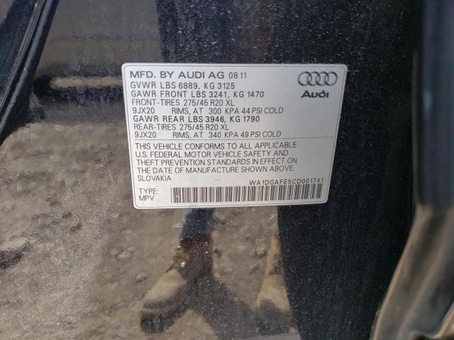 Photo 10 from auction – 2012 AUDI Q7 PRESTIG with VIN WA1DGAFE5CD001741