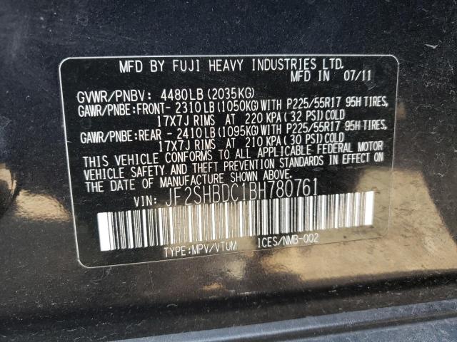 Photo 10 from auction – 2011 SUBARU FORESTER 2 with VIN JF2SHBDC1BH780761