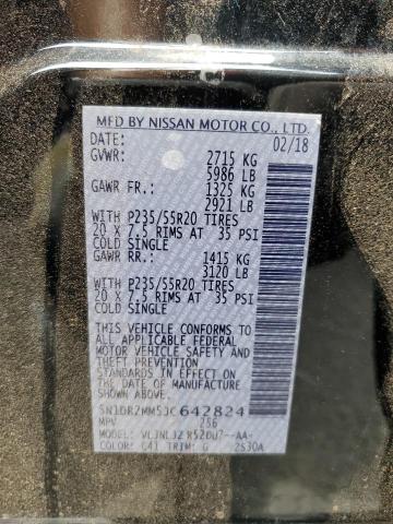 Photo 10 from auction – 2018 NISSAN PATHFINDER with VIN 5N1DR2MM5JC642824
