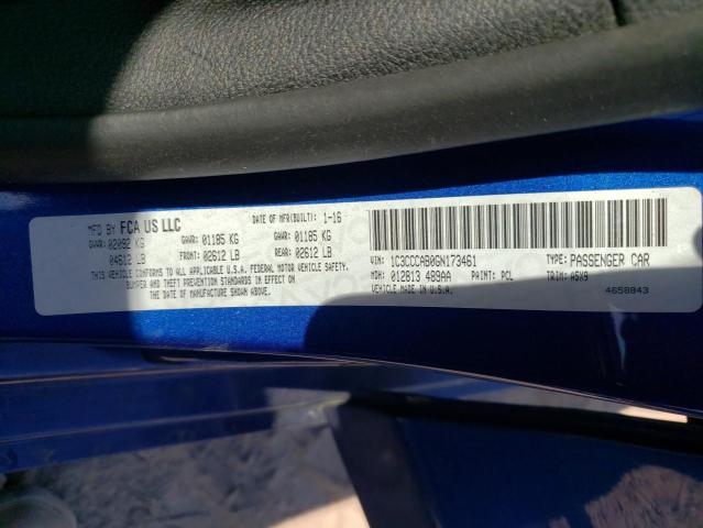 Photo 10 from auction – 2016 CHRYSLER 200 LIMITE with VIN 1C3CCCAB0GN173461