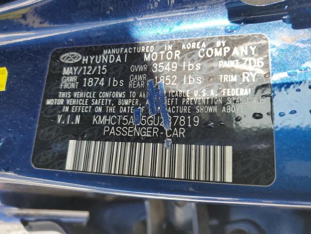 Photo 10 from auction – 2016 HYUNDAI ACCENT SE with VIN KMHCT5AE5GU237819