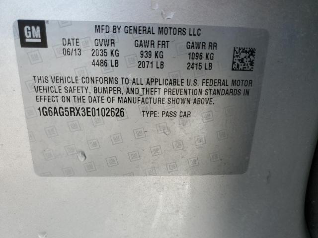 Photo 10 from auction – 2014 CADILLAC ATS with VIN 1G6AG5RX3E0102626