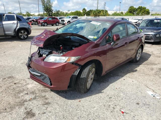 Photo 2 from auction – 2013 HONDA CIVIC LX with VIN 2HGFB2F56DH573734