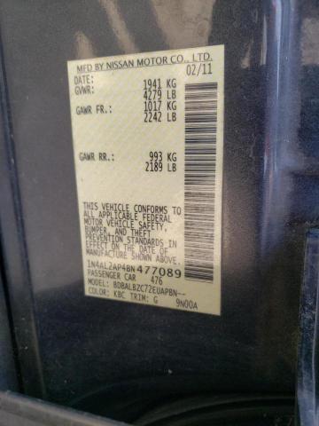 Photo 10 from auction – 2011 NISSAN ALTIMA BAS with VIN 1N4AL2AP4BN477089