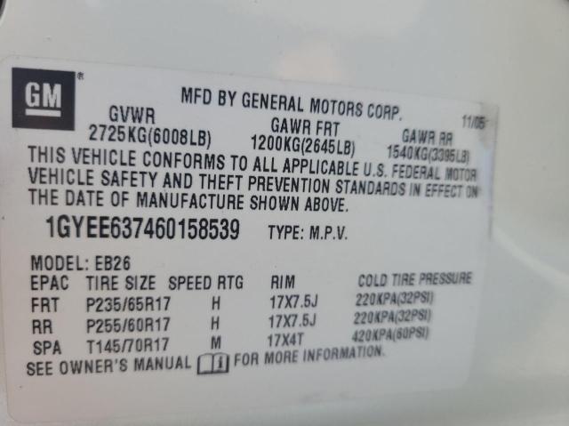Photo 10 from auction – 2006 CADILLAC SRX with VIN 1GYEE637460158539