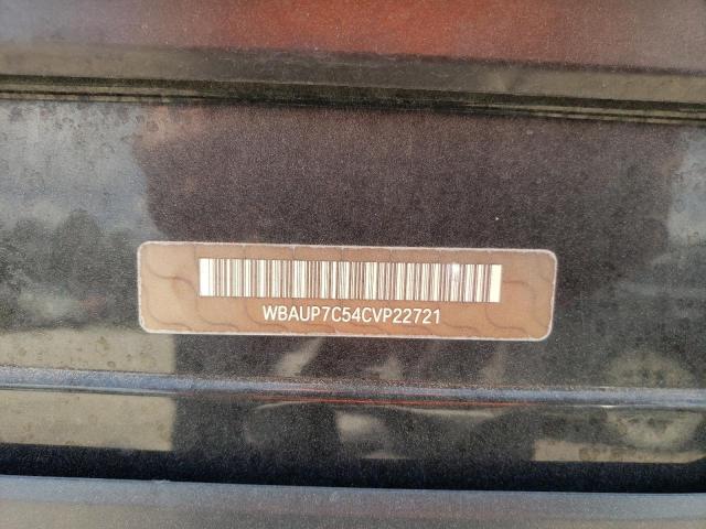 Photo 10 from auction – 2012 BMW 128 I with VIN WBAUP7C54CVP22721