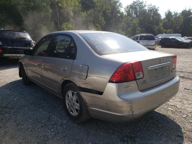 Photo 3 from auction – 2003 HONDA CIVIC LX with VIN 2HGES16583H522711