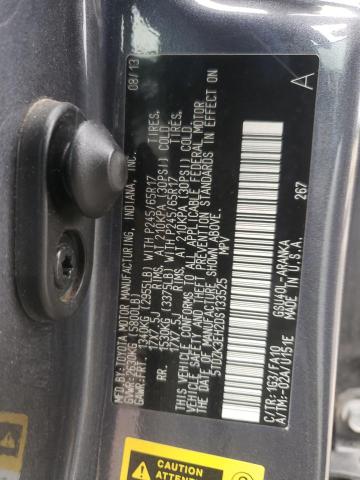 Photo 10 from auction – 2013 TOYOTA HIGHLANDER with VIN 5TDZK3EH2DS133525