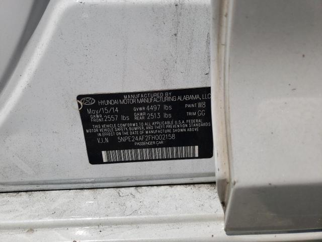 Photo 10 from auction – 2015 HYUNDAI SONATA SE with VIN 5NPE24AF2FH002158