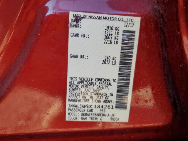 Photo 10 from auction – 2013 NISSAN ALTIMA 2.5 with VIN 1N4AL3AP9DC184261