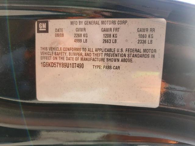 Photo 10 from auction – 2009 CADILLAC DTS with VIN 1G6KD57Y89U107490