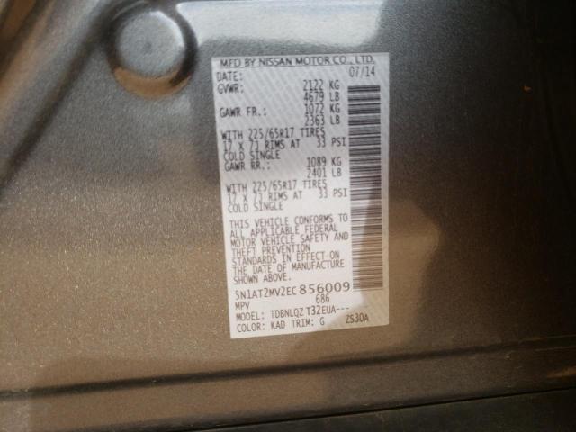 Photo 10 from auction – 2014 NISSAN ROGUE S with VIN 5N1AT2MV2EC856009
