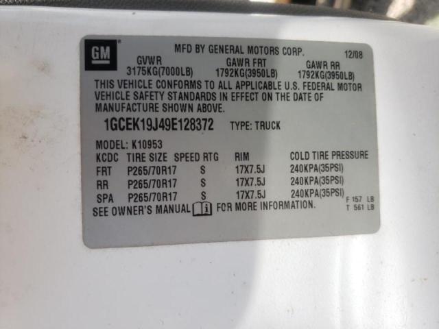 Photo 10 from auction – 2009 CHEVROLET SILVERADO with VIN 1GCEK19J49E128372