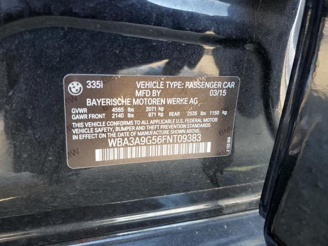 Photo 10 from auction – 2015 BMW 335 I with VIN WBA3A9G56FNT09383