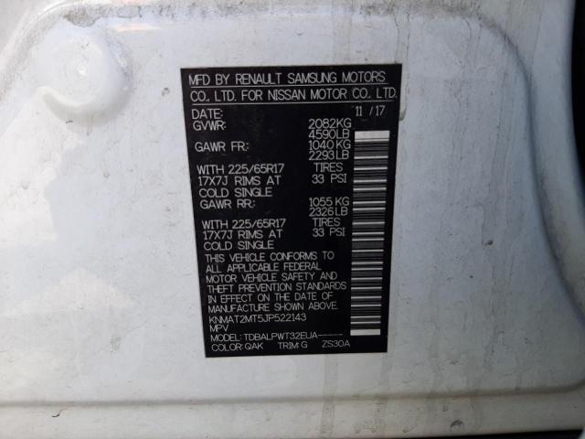 Photo 10 from auction – 2018 NISSAN ROGUE S with VIN KNMAT2MT5JP522143
