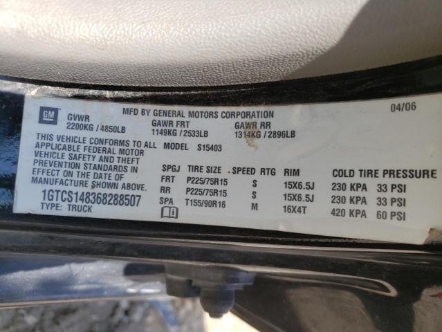 Photo 10 from auction – 2006 GMC CANYON with VIN 1GTCS148368288507