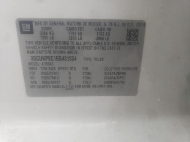 Photo 10 from auction – 2014 CHEVROLET SILVERADO with VIN 3GCUKPEC1EG431554