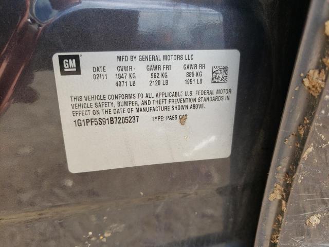 Photo 10 from auction – 2011 CHEVROLET CRUZE LT with VIN 1G1PF5S91B7205237